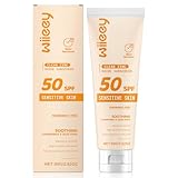 Zinkoxid Sonnencreme Kinder LSF 50 80g, Mineralische Sonnencreme Baby, Zinc Oxide Sunscreen 50, Mineralischer Sonnenschutz Parfümfrei & Wasserfest, Mineral Sunscreen Sensitiv, Natrue, Vegan