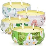 Citronella Kerze Outdoor Groß, 300Std Citronella Kerzen mit 2 Docht Natürliche Sojawachs Duftkerzen Citronela Kerzen für Garten Patio Picknicks Terrasse Party