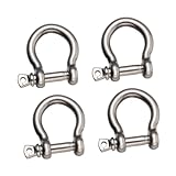 Vaguelly 4Stücke Hufeisenförmige Metallfesseln Für Zuganwendungen Korrosionsbeständig Starke Tragfähigkeit Für Einsatz Der Industrie