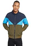 khujo Herren Jacke Kruz Leichter Blouson mit Colour-Blocking und Stehkragen