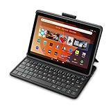 Amazon Fire HD 10 - Tablet, 64 GB, Schwarz (2023 Version) + „Made for Amazon“: Bluetooth-Tastaturhülle