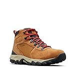 Columbia Newton Ridge Plus 2 Suede Waterproof, wasserdichte mittelhohe Trekking- und Wanderstiefel, Elk/Mountain Red, 42.5 EU