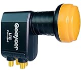 Goaycer Quad LNB 4-Fach Digital HD 4k,mit LTE-Filter,Stecker vergoldet,Wetterschutz，3D，Premium-Qualität