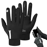 ulapithi Fahrrad-Thermohandschuhe,Winter-Fahrradhandschuhe | Touchscreen-Fahrradhandschuhe,Reflektierende Fahrradhandschuhe, Winddichte Skihandschuhe zum Wandern, Bergsteigen, Radfahren, Laufen,