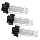 vhbw 3x Anti-Schmutz-Filter kompatibel mit Nilfisk P 160.2-15 X-tra Hochdruckreiniger mit 3/4' AG Wasseranschluss