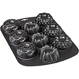 Original Kaiser Inspiration Gugelhupf Muffinform für 9 Muffins, 3 Gugelhupf Designs, Muffin Backblech 38 x 27 cm, Muffinblech antihaftbeschichtet