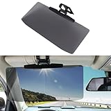 Srvauyea Auto Blendschutz Visier Spiegel, Auto-Sonnenblende mit polarisiertem Blendschutz, Sonnenblendblocker zum Fahren, Anti-UV Abblendbar Auto Blendschutz, Auto Sonnenblende für Auto, SUV, LKW