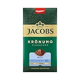 Jacobs Filterkaffee Krönung Mild, 100 % Arabica, helle Röstung, Kaffee gemahlen, geröstet in Deutschland, ideal für Filterkaffeemaschine & French Press, Intensität 5/10, 500 g