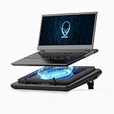 llano 2024 Gaming Laptop Kühler Laptop Kühlpad- mit stufenloser Geschwindigkeit 14cm Extra-groß Leistungsstarker Turbo-Lüfter & Dichtungsschaum für schnelle Kühlung 15-19 Zoll Notebook 3-Port-USB-Hub