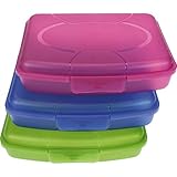 HAC24 3er Set Brotdose Brotbüchse Butterbrotdose Brotzeitbox Lunchbox Vesperdose Kinder