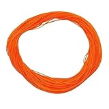 YJQHODY 1 Stück orangefarbener Silikon-Dichtungsstreifen, verformt sich nicht leicht, O-Ring-Leiste, Dichtungsschnur for Fenster und Türen(5M*2.65MM)