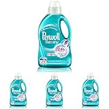 Perwoll Renew Refresh Flüssigwaschmittel (25 Wäschen), Hygiene Waschmittel für Weiß- und Buntwäsche, mit geruchsneutralisierender Formel für intensive Frische (Packung mit 4)