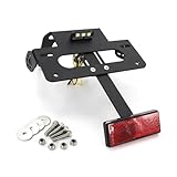 CFDEKOIB Motorrad Kennzeichenhalter Kompatibel Mit Yamaha Für FZ1 2006–2015 Für FZ8 2011–2013 Hintere Kennzeichenhalterhalterung Kotflügel Beseitigen