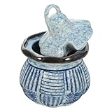 BESTYASH Japanischer Stil Keramik Essigspender Versiegelter Sojasauce und Ölspender Verarbeitung Wiederverwendbar Küchenzubehör für Dressing Essig Sojasauce