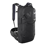 EVOC TRAIL PRO BLACKLINE 10 Protektorrucksack (leichter Rucksack mit Rückenprotektor, inkl. Trinkblasenfach, optimaler Sitz, L/XL), Schwarz