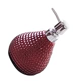 OSALADI Keramik Pumpspender Rot 560 Ml Nachfüllflasche Tropffrei für Shampoo Lotion Seife Badezimmer