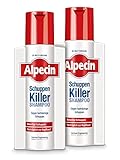 Alpecin Schuppen-Killer Shampoo, 2 x 250 ml - Anti-Schuppen-Shampoo für Männer - Anti-Dandruff-Shampoo - Killt Schuppen und beugt vor, geeignet bei fettigen Schuppen - Schonend zur Kopfhaut für Herren