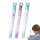 Mehrfarbiger Textmarker, doppelseitiger dekorativer Stift, für Studenten, Lehrer, Doppelspitze, glatt, schnell trocknend, für Schule, Büro, Uni, Studium, Schreiben, Zeichnen, Notizen, Zubehör