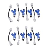 NYSQOFMB 8 Stück 16450-RWC-A01 410cc Einspritzdüse Für Acura Für Civic Für Integra RSX K20 K24 B16 B18 Mit Steckern Kraftstoffeinspritzdüsen