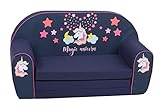 Knorrtoys 68470-Kindersofa-Magic Unicorn, Baumwolle