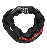 TRELOCK BC 360 Code Kettenschloss – Länge 110 cm – Kettenglieder 6 mm – Sicherheitsstufe 8 – Frei einstellbarer Code