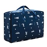 Bettdecken-Aufbewahrungstasche, wasserdichte Bettwäsche-Aufbewahrung, faltbarer platzsparender Bettlaken-Organizer mit Reißverschluss, für platzsparende Schlafsaal, Kleidung, Decken, Laken, Bettdecken