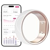 Femometer Smart Ring für Fruchtbarkeits- und Eisprungverfolgung, tragbarer Temperatur-Überwachungssensor mit App Auto-Sync, Perioden- und Schlafanalyse (Größe 6)