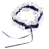 TEMPNAP Elegantes Spitzen Strumpfband mit Schleife Elastisch und Verstellbar Komfortables Bein Accessoire für Frauen Dekoration für Hochzeit Party Ball und Festliche Anlässe Universelle