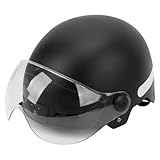 ciciglow Intelligenter Fahrradhelm, 1080P-Kamera, Sicherheitslicht, für Erwachsene Männer Frauen, 130 Grad Weitwinkel (Black)