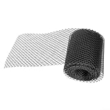 Dachrinnenschutzgitter aus Kunststoff, PVC, mit Clips, Blatt- und Schmutzfiltersieb für Fallrohre, wetterbeständig, verstopfungsgeschützt, 16 cm x 6 m