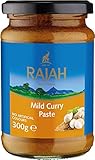 Rajah Currypaste – Milde Gewürzpaste für authentische Curry-Gerichte – Ideal zum Würzen von Fleisch, Fisch oder Gemüse – 1 x 300 g