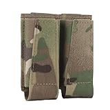 ANSNOW Für Militärgürtelträger Jagd Airsoft Holster Offene Oberseite Molle Doppelte 9Mm Magazintasche, Taktische Molleenmagazintasche/Cp/9 * 9,7 * 2Cm