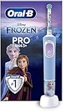 Oral-B Elektrische Zahnbürste Vitality Pro Kids Frozen, Mundpflegeprodukt für Unisex-Kinder, Blue, Pink, Purple, White