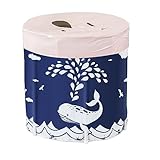 Faltende Badewanne, klappbar Bathtub, Bewegliche Erwachsene Wannenbad, Babybadewanne, Folding Badewanne mit Isolationsbaumwoll, Tragbare Runde Form Familienbadewannen SPA zu Hause (Wal)