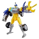 Transformers Cyberworld Cyber Changers Skybyte, 10 cm große Action-Figur mit 4 Schritten zur Verwandlung zum Hai-Fahrzeug, Superheld für lustige Weihnachtsaktivitäten für Kinder ab 6 Jahren