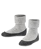 FALKE Unisex Kinder Cosyshoe K HP Wolle Rutschhemmende Noppen 1 Paar Stoppersocken, Blickdicht, Grau (Light Grey 3400), 37-38