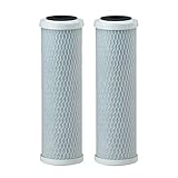 Untertisch Wasserfilter, 10-Zoll-Aktivkohleblock CBC-10 Wasserfilterkartusche 0,5 Mikron for Wasseraufbereiter für unter die Spüle im Haushalt