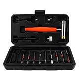 Rankomu Splintentreiber Set Stanzer Set, Stahl Stanzwerkzeuge mit abnehmbarem Hammer, Tragbares Rollstiftstanzer-Set, inklusive Aufbewahrungsbox und Pinzette, ideal für Präzisionsarbeiten