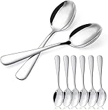 BESCH 6 Dessertlöffel Edelstahl 15 x 3,2 cm (Dessertlöffel)