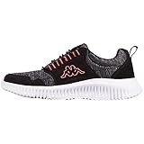 Kappa Unisex Segara Sneaker, Black Pink, 38 EU