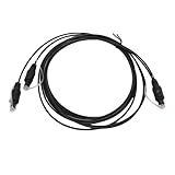 Fockety Digital Audio Splitter -Kabel, 1x2 SPDIF Digital Glasfaser Audio -Splitter 1 Männlicher Eingang 2 Männliches Ausgangskabel, Digitales Optisches Splitteradapterkabel für Theater,