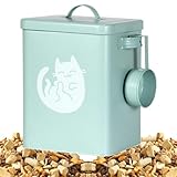Pet Food Lagerung - 6l Haustiernahrungsbehälter | Luftdicht Mit Löffel Behandeln Spender Anti-Moisture Für Heimküche Pantry Garage Farm Scheune Welpen Mäuse Reis