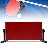 Garbenat Tischtennistisch Returnbrett Tischtennis Rückprallplatte mit 8 roten Gummis Countertop Tischtennis Trainingsgerät Indoor Outdoor Ping Pong Selbsttrainingsausrüstung für Studio Fitnessstudio