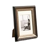 KRXSOBNV, Kreativer Bilderrahmen für den Tisch aus Kunstharz, zum Aufhängen an der Wand, Bilderrahmen für Vintage-Bilder (Gold, 21 x 29,7 cm)