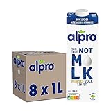 Alpro THIS IS NOT MLK Drink Pflanzlich & Voll 3.5%, 8x1L haltbar | 100% pflanzlich | enthält Calcium, Vitamine D sowie viele Ballaststoffe | ohne Zucker