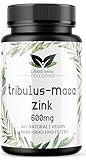 Tribulus, Maca, Zink, 60 Vegane Kapseln - 60 Tage