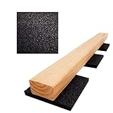 My Plast I 90 x 90 x 10 mm - 50 Stück I Terrassen-Pads – wasserbeständige Gummimatten für Terrassen-Holz, belastbare Bautenschutzmatte…