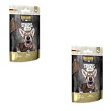 Belcando Stripes Horse | Doppelpack | 2 x 70 g | Snack für Hunde | Mit Superfoods: Bierhefe, Krill und aromatische Kräuter | Ohne Getreide und ohne Zucker | Mit extra viel Fleisch