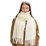 MASADA Damen Winterschal warmer und weicher Schal - Creme