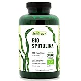 dreikraut Bio Spirulina Presslinge, 750 Tabletten, 4-Monats-Vorrat, aus kontrollierter Aquakultur, rückstandsgeprüft